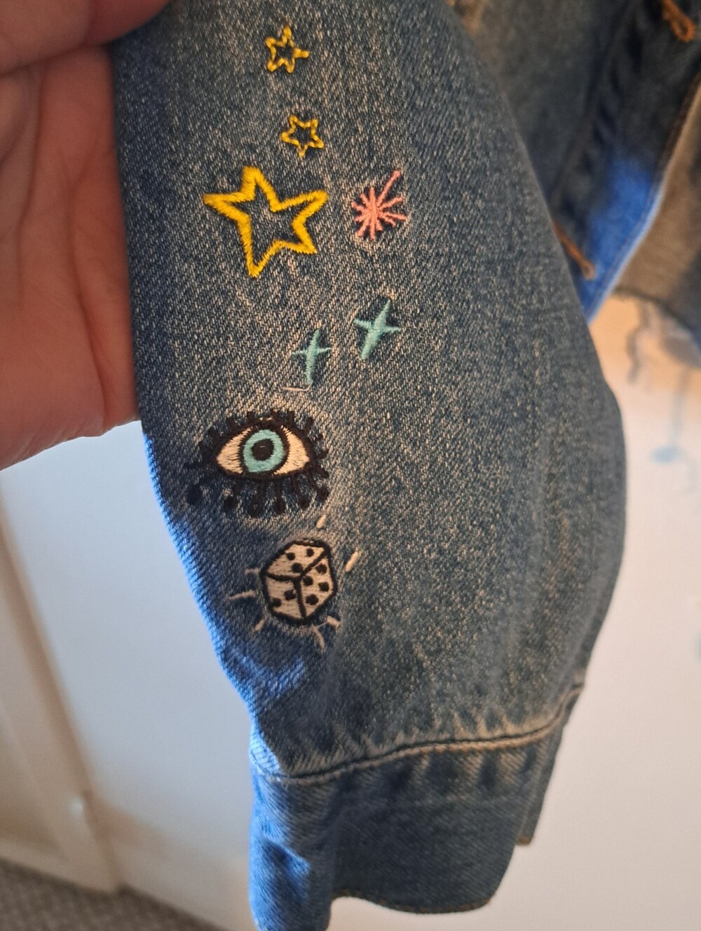 ✨ Forever 21 Embroidered Denim Jacket 3X NWOT - Picture 5 of 8